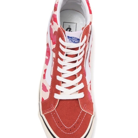 NEW IN BOX VANS SK8 HI 38 DX in Red Camo WOMENS SIZING - Picture 3 of 5